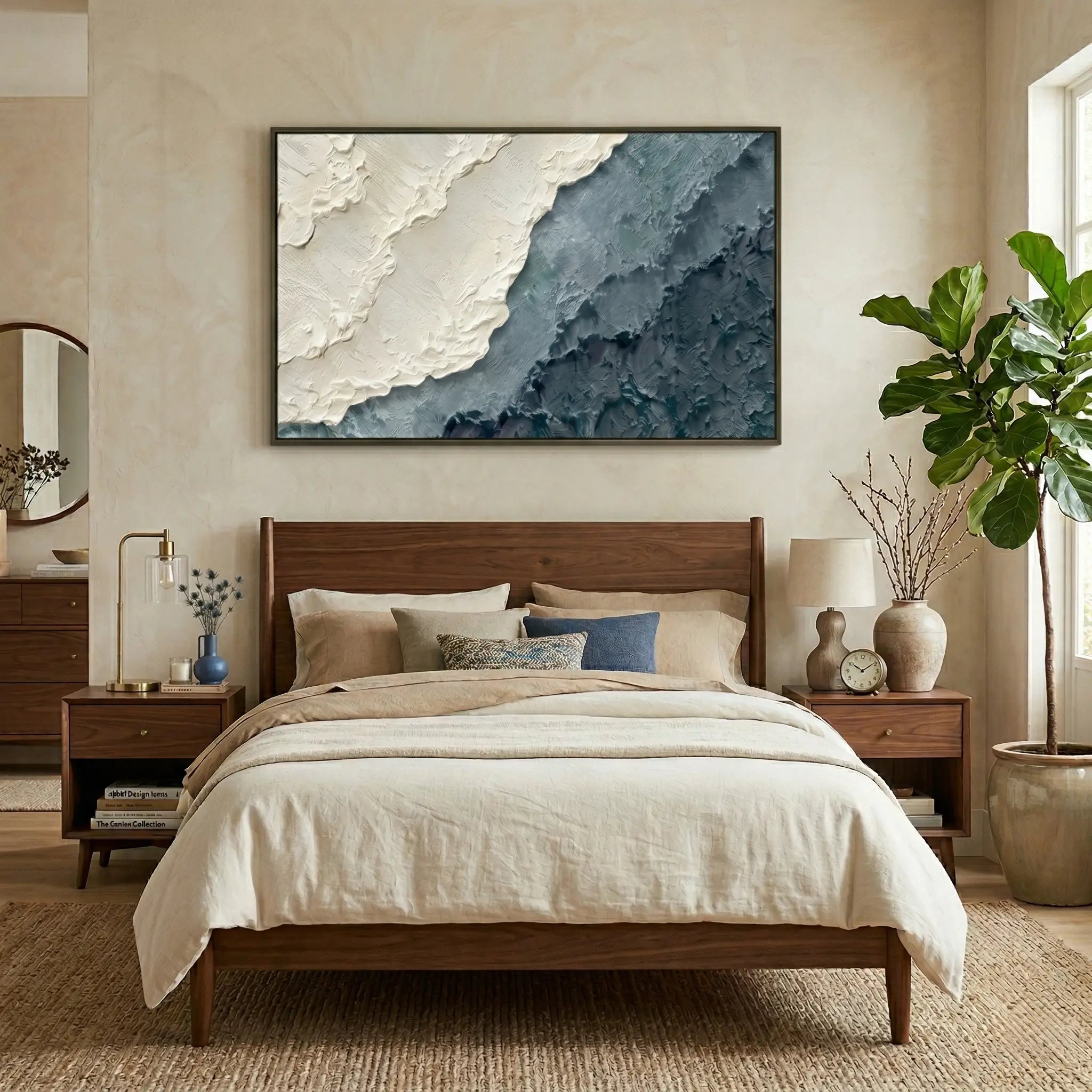 Abstract Textured Canvas Wall Art