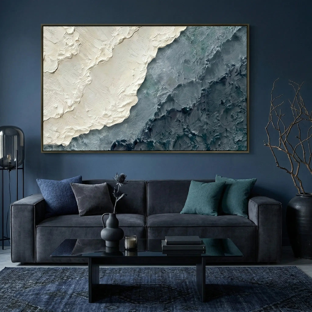 Abstract Textured Canvas Wall Art
