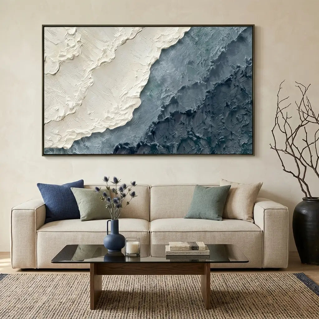 Abstract Textured Canvas Wall Art