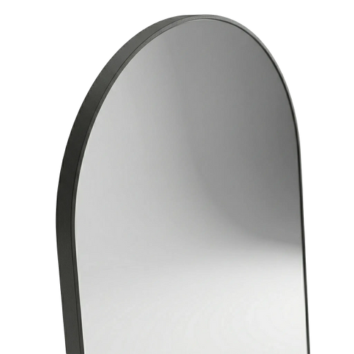Arched Full Length Floor Mirror with Thin Metal Frame